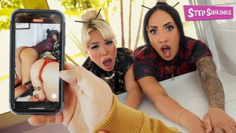 Luna Luxe & Kona Jade – Caught & Stuck, Intense Fun