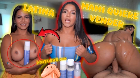 Español: Mamá vende, ella modela – Puta para sus productos