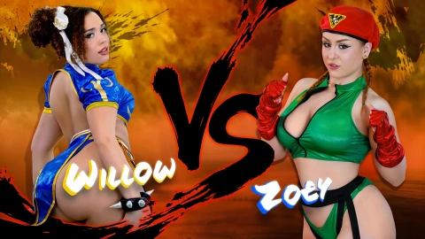 Willow Ryder vs. Zoey Uso - Street Fighter Parody Fight